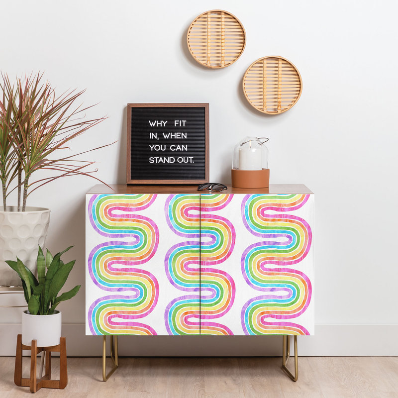 East Urban Home Schatzi Wave Credenza Wayfair